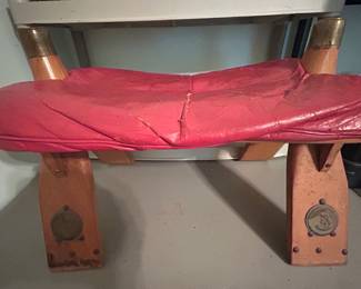 Vintage stepping stool - purchased in Middle East for climbing on camels 