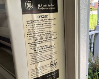 Info on garage refrigerator freezer