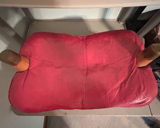 Top of stool - it’s leather