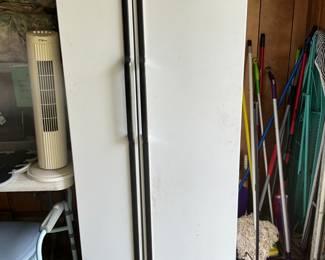 Refrigerator freezer in garage