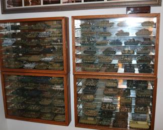 Many Models of Tanks and other War Vehicles