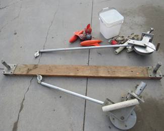 Lot 138. Two downriggers with weights