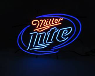 Lot 315. 2008 Miller Lite neon sign