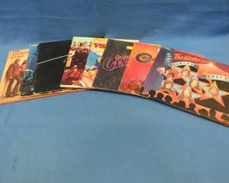 Lot 374. Eight albums including the Beatles, Doors, Kinks, and more