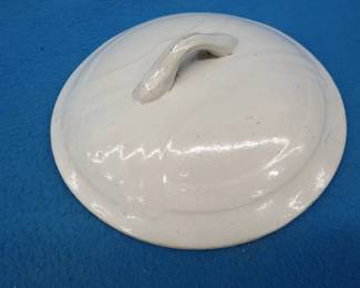 Lot 94. Crock cover with handle.&nbsp; Mint condition.