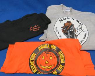Lot 106. Three Anoka Halloween shirts, sizes shown in photos