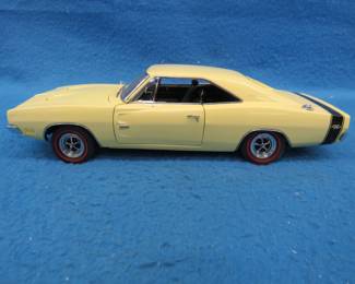 Lot 241. Danbury Mint 1969 Dodge Charger RT.&nbsp; 1:24 scale die-cast car with box.