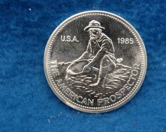 Lot 89. Engelhard "The American Prospector".&nbsp; One ounce of .999 silver.
