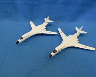Lot 177. Two Ertl B-1 die-cast bombers.&nbsp; Both have moveable wings and retractable landing gear.