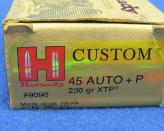 Lot 322. 12 Hornady 45 Auto {+}P rounds
