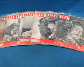 Lot 90. Eight "Life" magazines.&nbsp; All from 1949.