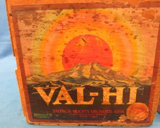 Lot 370. Vintage wooden fruit crate