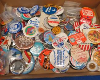 Lot 84. Pin back collection