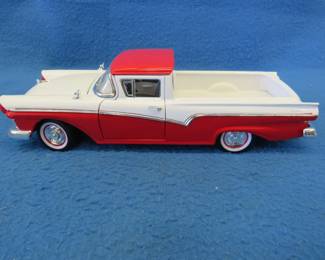 Lot 165. Road Legends 1957 Ford Ranchero.&nbsp; 1:18 scale die-cast truck with box.