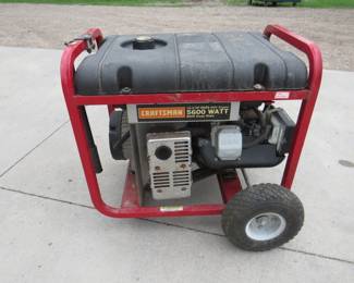 Lot 197. Craftsman 5600W 10-HP generator in good running condition