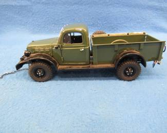 Lot 242. Danbury Mint 1946 Dodge One Ton Power Wagon. 1:24 scale die-cast truck with box.