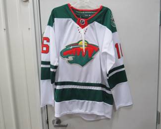 Lot 109. Adidas NHL Minnesota Wilds Zucker jersey.&nbsp; Size 52.&nbsp; Mint condition.