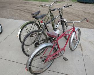 Lot 142. Three bicycles.: