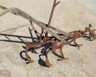 Lot 249. Antique walk-behind cultivator