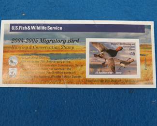 Lot 17. 2004-2005 unsigned Federal Duck Stamp