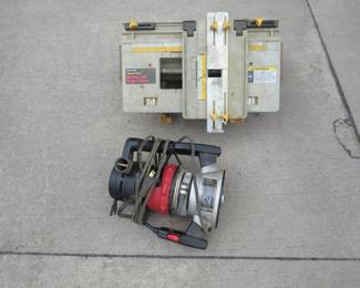 Lot 208. Craftsman 2-HP router and Craftsman mortise and tenon fixture