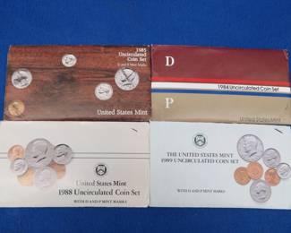 Lot 51. Four U.S. Mint coin sets