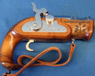 Lot 9. German handheld Saluting Gun (Handböller) - 8.5 pound cap and ball black powder pistol