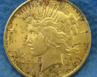 Lot 395. 1922 P Peace silver dollar