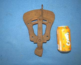 Lot 28. Unique cast iron control lever for a piece of harvesting equipment