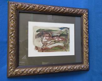 Lot 285. Framed and matted print by Salvador Dali?, entitled Purgatory 11 - The Men of Pride.