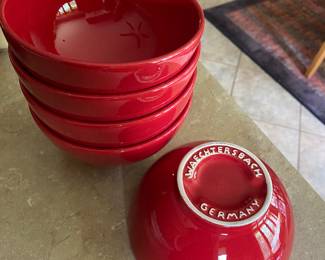 Waechtersbach Red Cherry Bowls