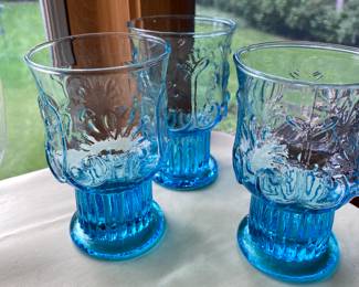 Mid-century Blue Glasses