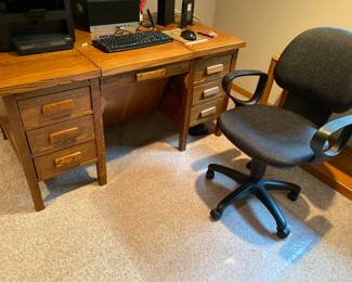 Office desk and chair