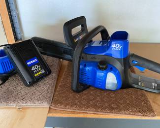 Kobalt 40-volt Max  Battery Chainsaw with battery 