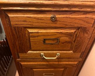 Wood File Cabinet