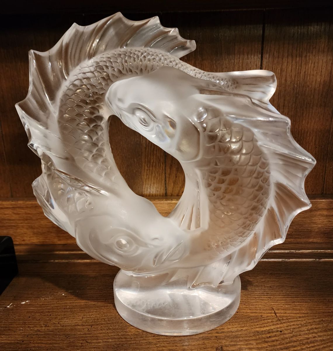 Gorgeous Lalique Large Crystal Sculpture "Deux Poisson" - We will be adding more pictures - Lots more to post,