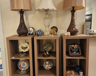 3 Display Cabinets - Home Decor - Table Lamps