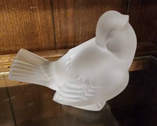 Lalique from France Crystal Sparrow