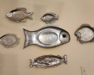 Pewter Fish Wall Decor