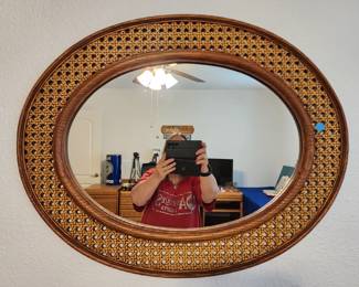 Wicker Wall Mirror