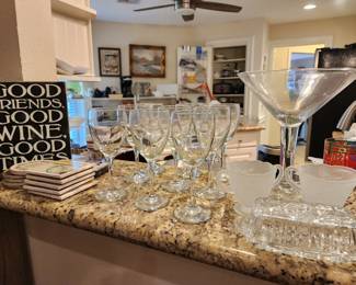 Wine Glasses - Butter Dishes