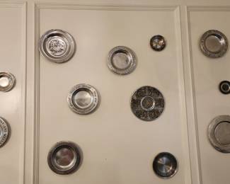 Pewter Plates Wall Decor
