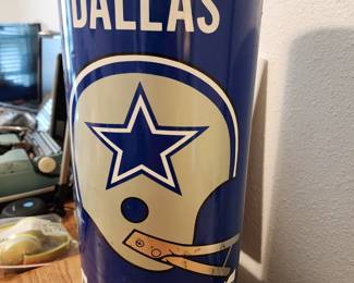 Vintage Dallas Cowboy Trash Can