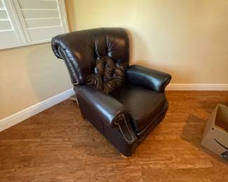 2 black recliners