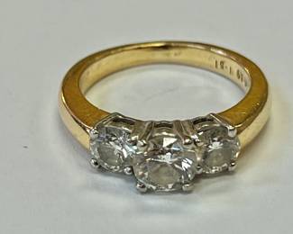 14k YG/Diamond Ring size 6 twt.5g (Last Appraised 2/5/2002 $9095)
