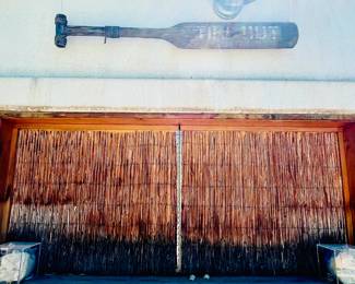 Tiki hut full of party gear