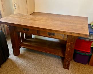 Pretty Mission style desk/table
He used for crafting