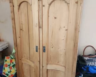 solid pine wardrobe—two of these!
$100 each