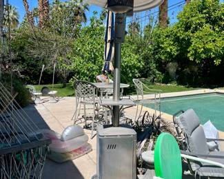 Tons of patio furniture.