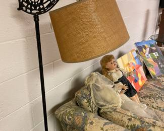 Vintage metal floor lamp